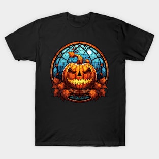 Stained Glass Jack-o-Lantern T-Shirt